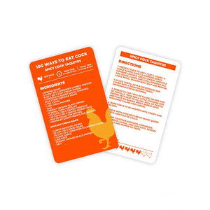 100 Ways To Eat Cock Cards – Love Shack Giftware