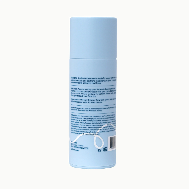 Oh Flossy Skincare Glow Getter – Gentle Gel Cleanser – Love Shack Giftware