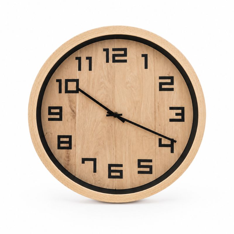 40cm Timber Look Wall Clock