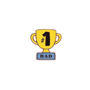 Father’s Day #1 Dad Keepsake Pin – Love Shack Giftware