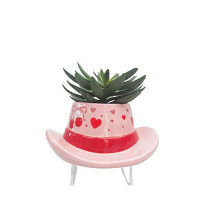 Cowboy Hat Cherry Planter Pink 20cm…
