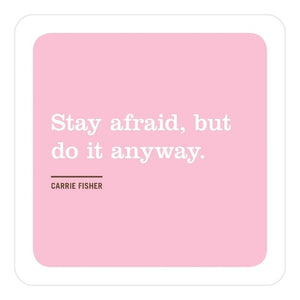 Crush Your Goals Inner-Truth Deck with white text featuring a Carrie Fisher quote on a white background