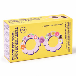Journey of Something Decorate Your Own Sunglasses craft kit on white background