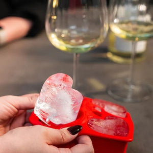 Drinks Plinks- Ice Cube Tray - Big Hearts - Love Shack Giftware