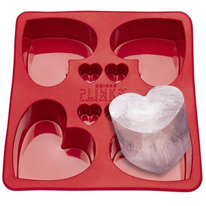 Drinks Plinks- Ice Cube Tray - Big Hearts - Love Shack Giftware