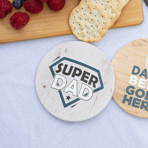 Fathers Day Coasters Super Dad – Love Shack Giftware