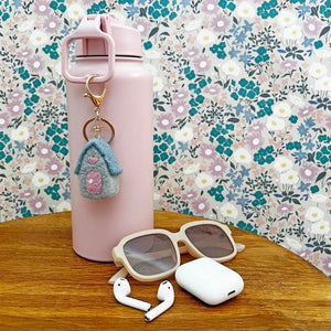 Home Dweller Felt House Keychain – Blue – Love Shack Giftware