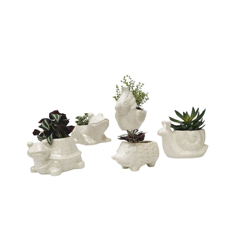 Urban Products Galah Planter Speckle White 18cm – Love Shack Giftware