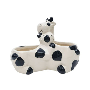 Hugging Cows Planter White & Black 12cm – Love Shack Giftware