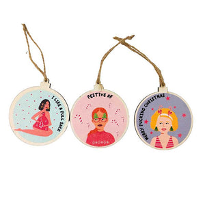 I Like It Christmas Discs Hanging Decoration – Love Shack Giftware