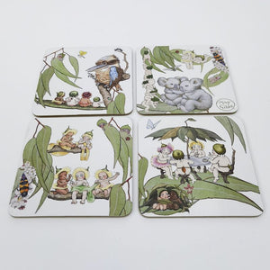 May Gibbs Gumnut Baby Cork & MDF Coaster 1 – Love Shack Giftware
