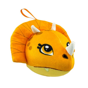 Miraball Surprises Dino Bella blue and green plush dinosaur character