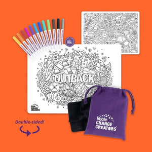 OUTBACK Re-FUN-able%E2%84%A2 Colouring Set 2 – Love Shack Giftware