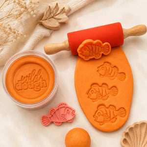 Educational infographic highlighting the benefits of scented sensory playdough including kid-safe ingredients and long-lasting softness.