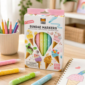 Tiger Tribe markers packaging and product display