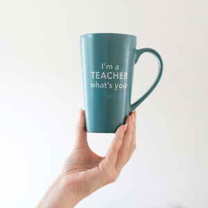 Teacher Superpower Latte Mug Handheld – Love Shack Giftware
