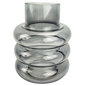 Tommy Ring Glass Vase Steel – Love Shack Giftware (1)