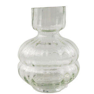 Tommy Squat Glass Vase Clear Sm 15cm – Love Shack Giftware (1)