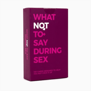 What Not To Say During Sex Cards