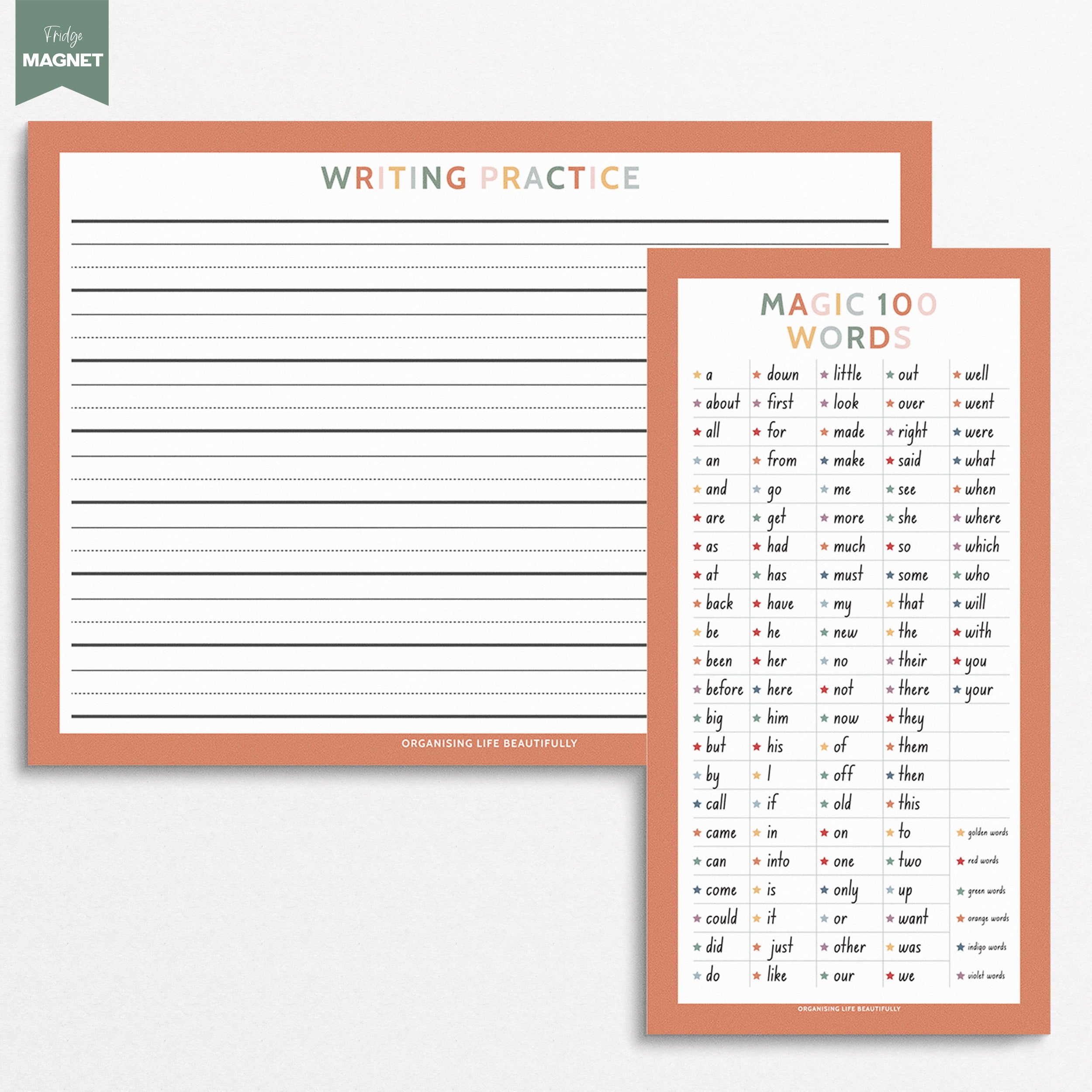 Goal Planners & Writing Practice
