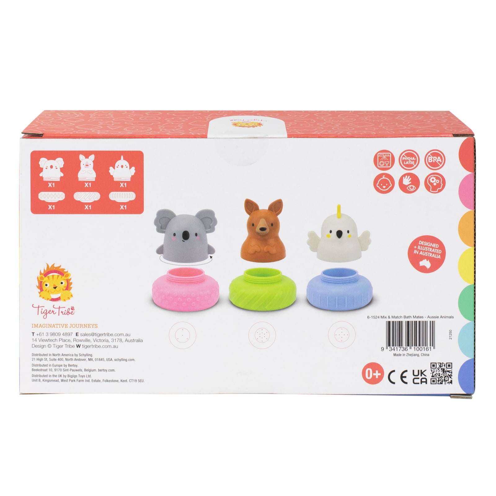 Tiger Tribe Mix &amp; Match Bath Mates – Aussie Animals – Love Shack Giftware