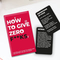 How to Give Zero Fucks Cards – Love Shack Giftware