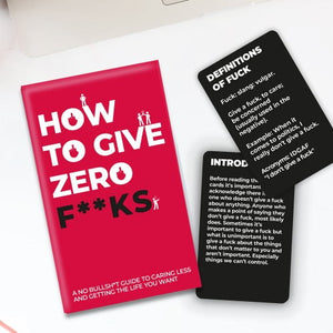 How to Give Zero Fucks Cards – Love Shack Giftware