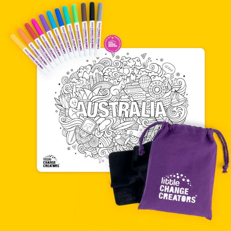 AUSTRALIA Re-FUN-able%E2%84%A2 Colouring Set – Love Shack Giftware