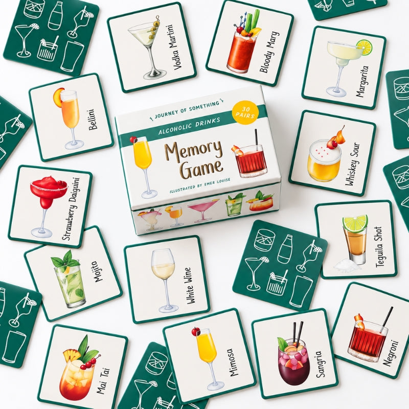 Alcoholic Drinks Memory Game