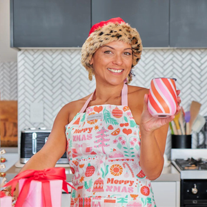 Apron – Linen – Merry Xmas – Love Shack Giftware