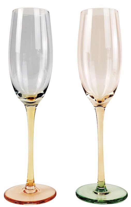 Bebe Ombre Champagne Glass Colourful 25cm – Love Shack Giftware
