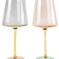 Bebe Ombre Wine Glass Colourful 22cm S:2 – Love Shack Giftware