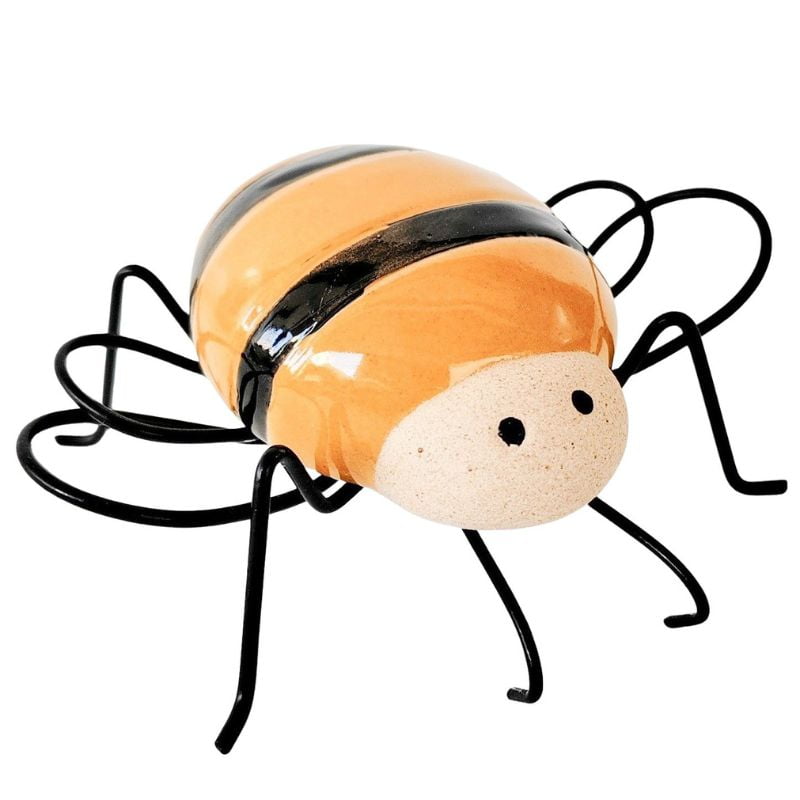 Bee Pot Hanger Yellow & Black 9cm