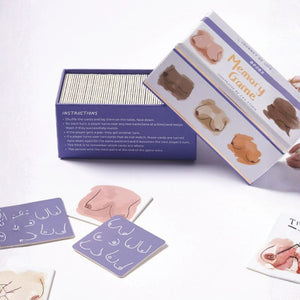 Open Journey of Something Boobs Memory game with cards displayed beside the box