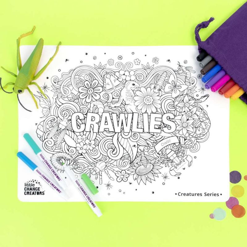 CRAWLIES Re-FUN-able%E2%84%A2 Colouring Set – Love Shack Giftware (1)