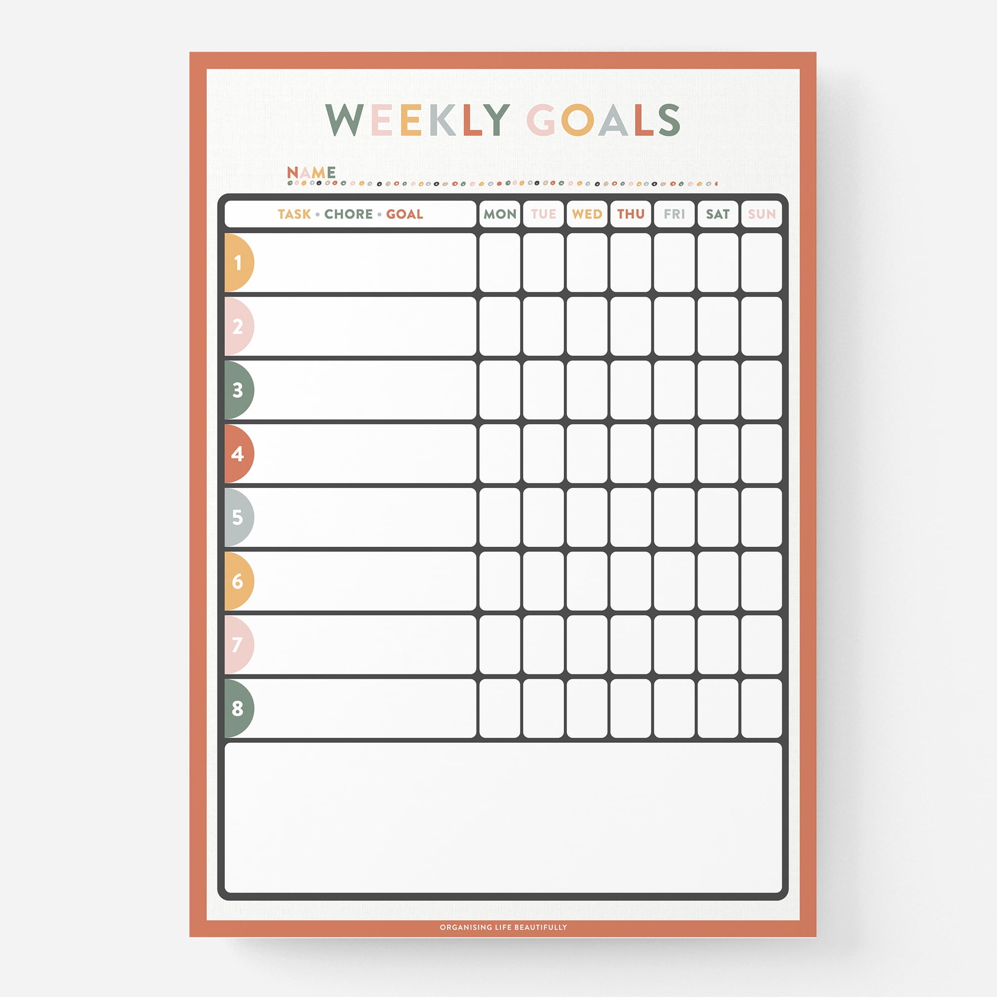 Signature- A4 Kids Chart – Love Shack Giftware