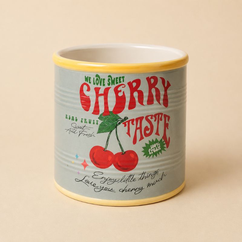 Urban Products - Cherry Taste Sage Ceramic Can Planter