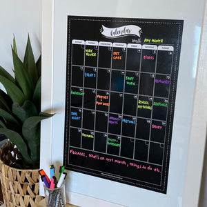 Classic Black Calendar – Love Shack Giftware