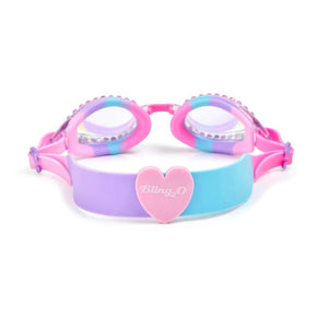 Classic Bubblegum Blue Swim Goggles 1