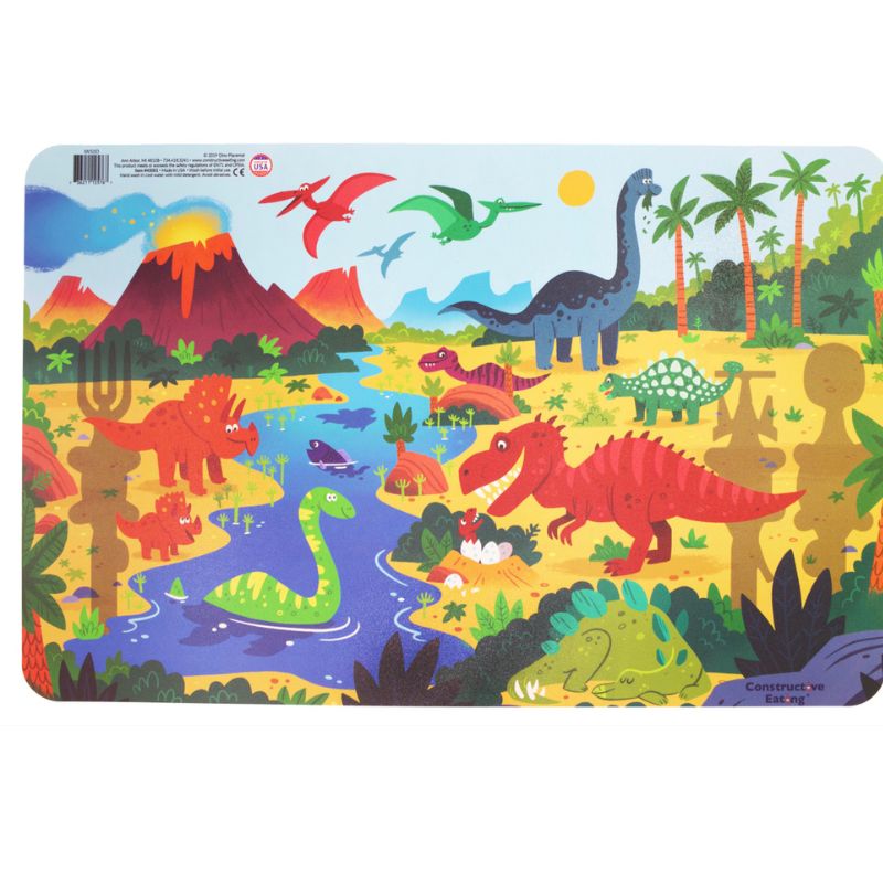Constructive Eating – Dino Placemat – Love Shack Giftware