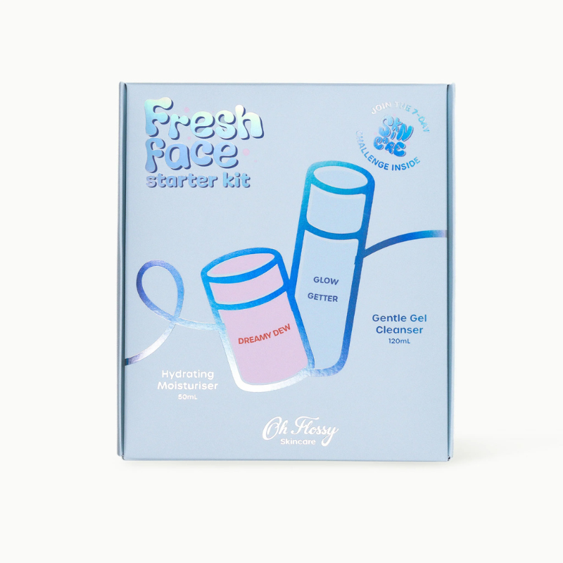 Oh Flossy Skincare – Fresh Face Starter Kit – Love Shack Giftware
