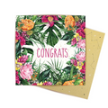 Mini Card Tropical Flora Congrats – Love Shack Giftware