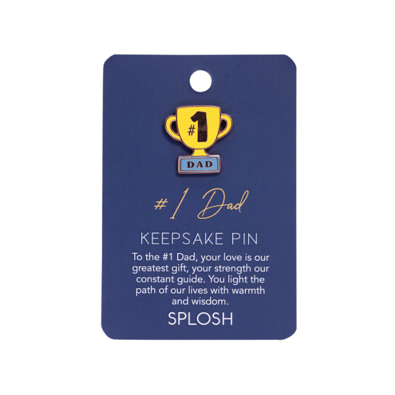 Father’s Day #1 Dad Keepsake Pin – Love Shack Giftware