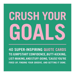 Product packaging of Crush Your Goals Inner-Truth Deck with 'Crush Your Goals' text on a green background
