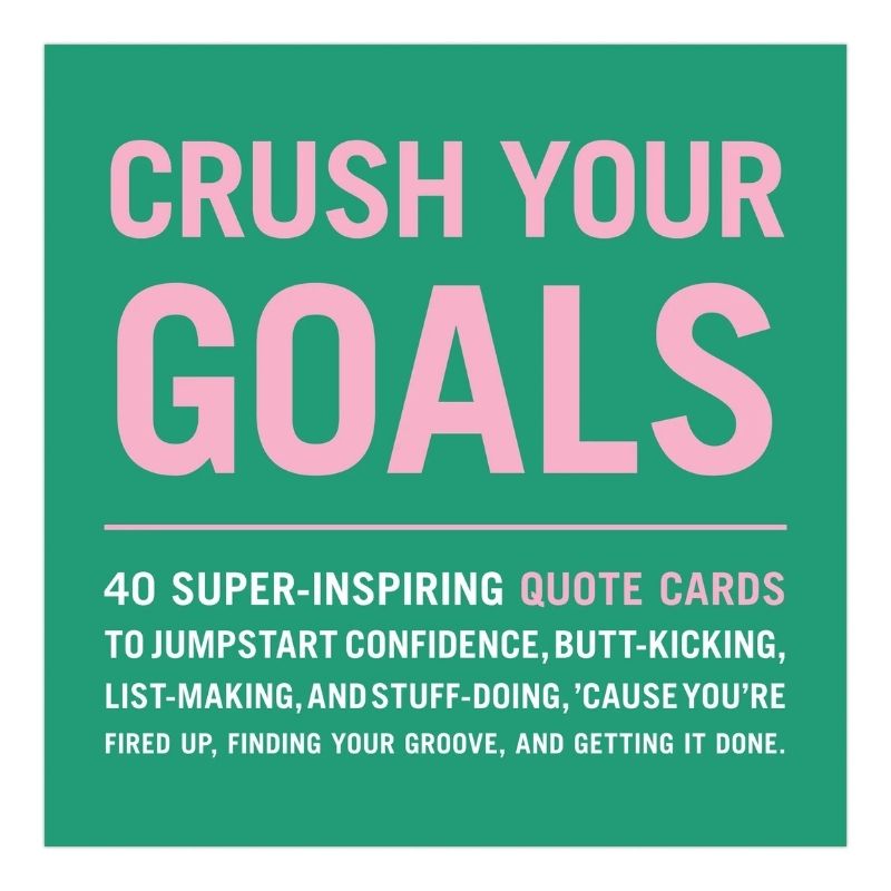 Product packaging of Crush Your Goals Inner-Truth Deck with 'Crush Your Goals' text on a green background