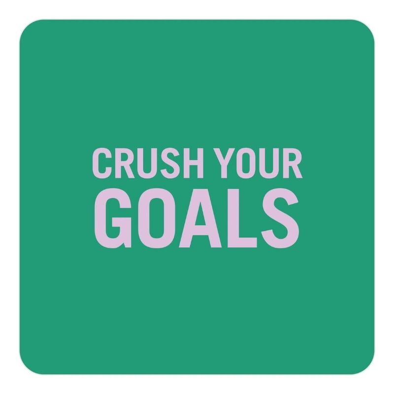 Crush Your Goals Inner-Truth Deck with 'CRUSH YOUR GOALS' text in white