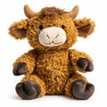 Urban Junior Curly Highland Cow brown soft toy 18cm