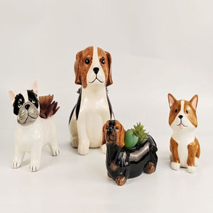 Cute French Bulldog Planter White 13.5cm – Love Shack Giftware