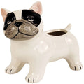Cute French Bulldog Planter White 13.5cm – Love Shack Giftware