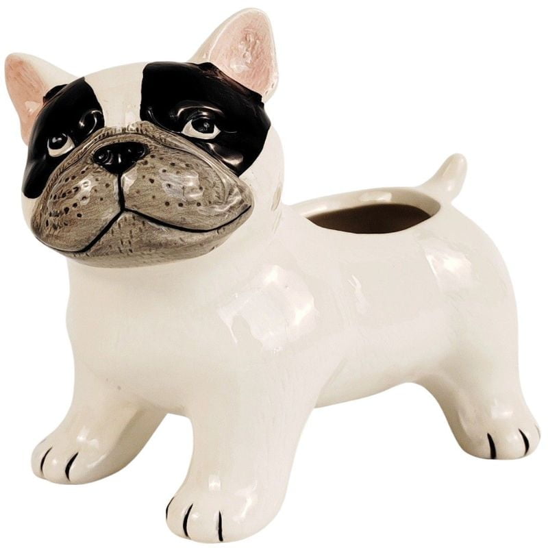 Cute French Bulldog Planter White 13.5cm – Love Shack Giftware